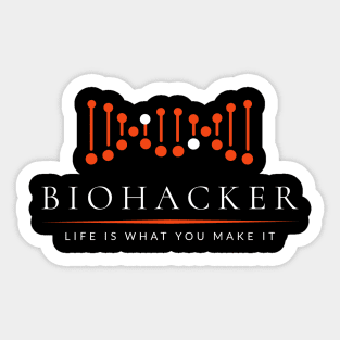 BIOHACKER Shirt | Funny Science Tee for Molecular Biologists Sticker